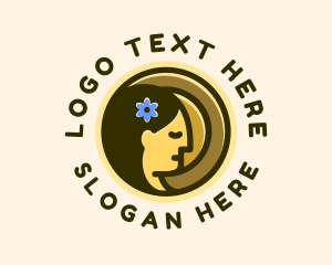 Stylist - Floral Woman Stylist logo design