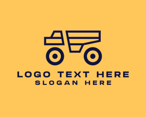 Transport - Minimalist Construction Truck logo design