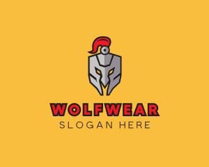 Knight Helmet Plume Logo