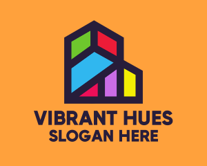 Color - Colorful Geometric Building logo design