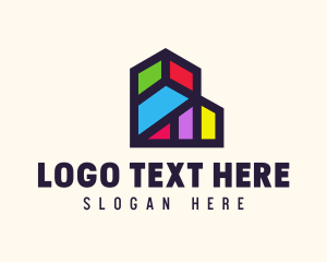 Geometric Shapes - Property Geometric Building logo design