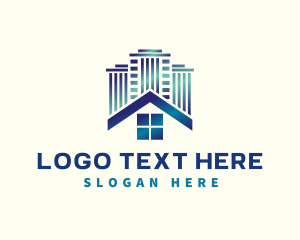 Mortgage - Condominium Real Estate Building logo design