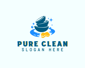 Cleaning Bowl Dishwashing  logo design