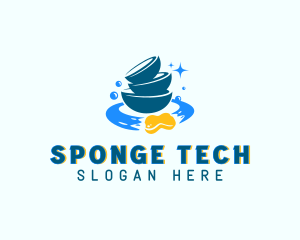 Sponge - Cleaning Bowl Dishwashing logo design