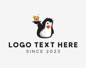 Theme Park - Penguin Refreshment Wink logo design