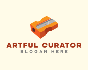 Orange Pencil Sharpener  logo design