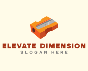 Orange Pencil Sharpener  logo design