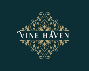 Elegant Flower Vine logo design