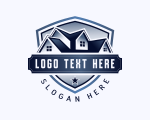 Tradesman - House Real Estate Roof logo design