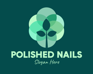 Green Plant Stained Glass logo design