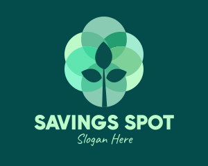 Green Plant Stained Glass logo design