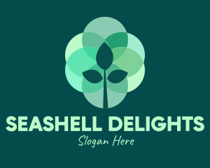 Green Plant Stained Glass logo design