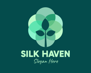 Green Plant Stained Glass logo design