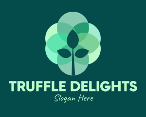 Green Plant Stained Glass logo design