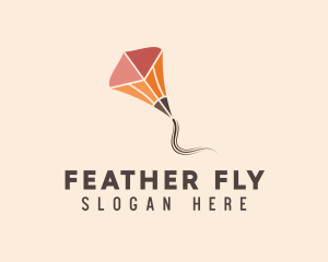 Flying Kite Pencil logo design