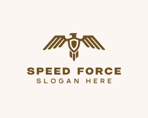 Falcon Shield Crest logo design