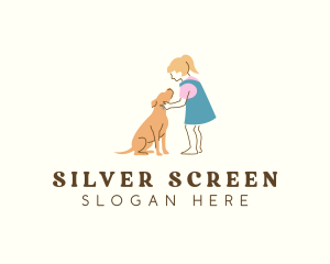 Girl - Girl Dog Pet logo design