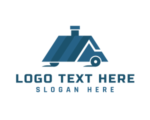 Vehicle - Blue House Car logo design