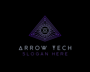 Tech Firm Pyramid logo design