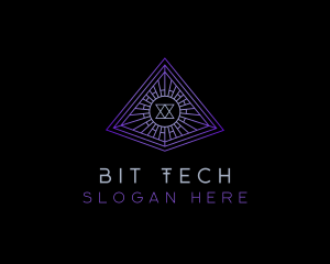 Tech Firm Pyramid logo design