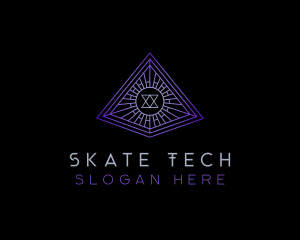 Tech Firm Pyramid logo design