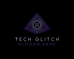 Tech Firm Pyramid logo design