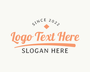 Cartooning - Retro Cursive Branding logo design