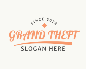 Retro Cursive Branding Logo