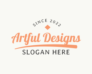 Retro Cursive Branding logo design