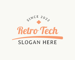 Retro Cursive Branding logo design