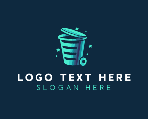 Garbage Trash Disposal Logo