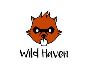 Wild Brown Beaver  logo design