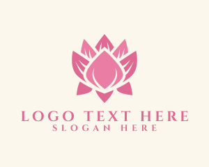 Relax - Lotus Flower Wellness logo design