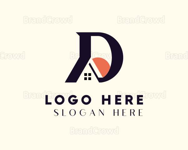 Residential Home Letter D Logo