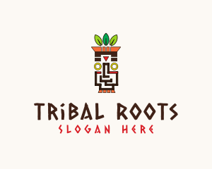 Tribal Tiki Totem logo design