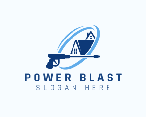 Power Wash Roof logo design