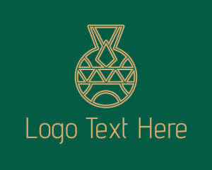 Geometric Ceramic Jar  Logo