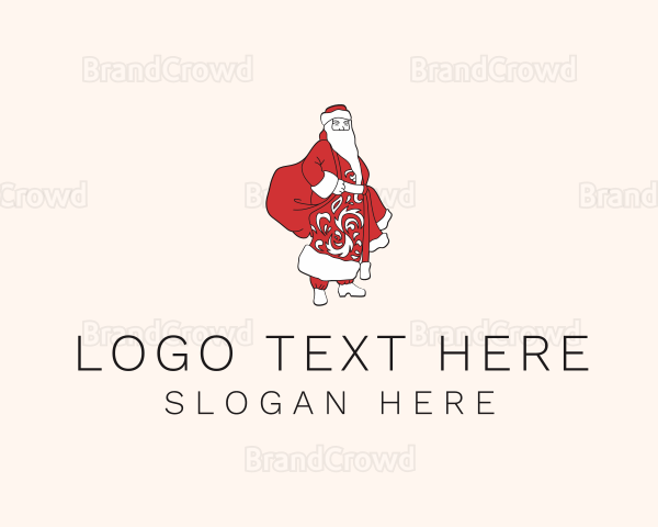 Santa Claus Character Logo
