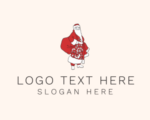 Holiday - Santa Claus Character logo design