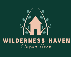 Lodge - Forest Leaf House logo design