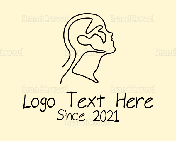 Head Man Outline Logo