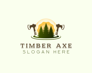 Lumberjack - Lumberjack Tree Logging logo design