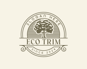 Eco Oak Tree Park logo design