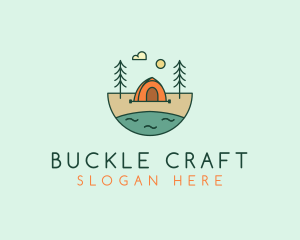 Lakeside Tent Camping logo design