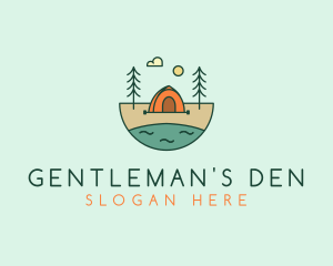 Lakeside Tent Camping logo design