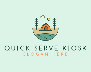 Lakeside Tent Camping logo design