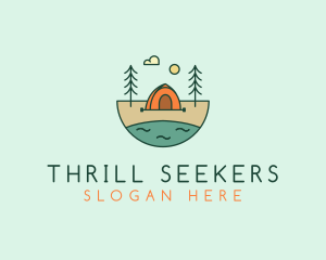 Lakeside Tent Camping logo design