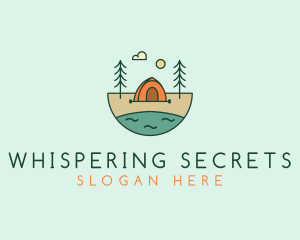 Lakeside Tent Camping logo design