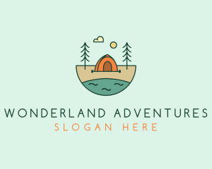 Lakeside Tent Camping logo design