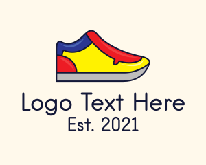 Sneakerhead - Mondrian Shoe Footwear logo design